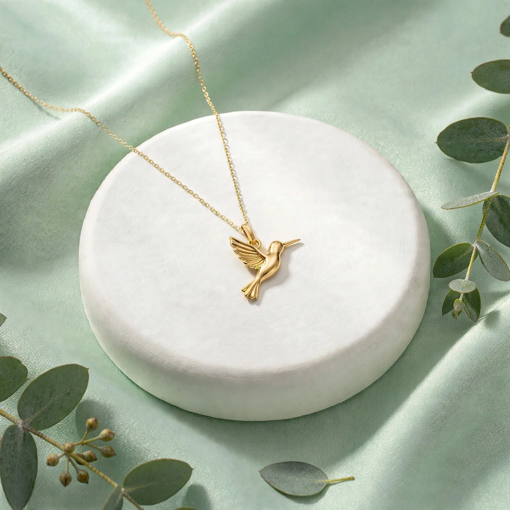 Sinekkuşu Kolye | Fable Serisi | Altın Kaplama 925 Gümüş | Mihu Jewelry
