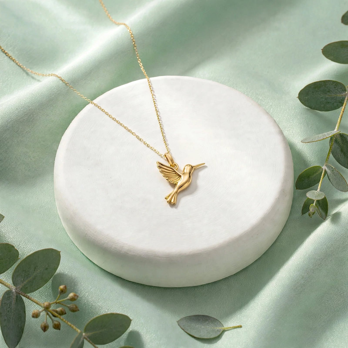 Sinekkuşu Kolye | Fable Serisi | Altın Kaplama 925 Gümüş | Mihu Jewelry