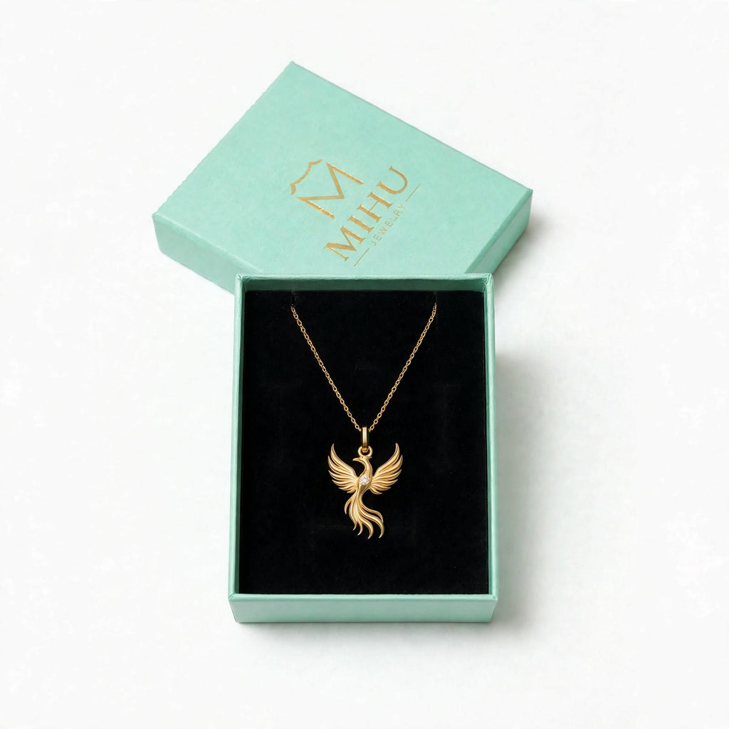Sinekkuşu Kolye | Fable Serisi | Altın Kaplama 925 Gümüş | Mihu Jewelry