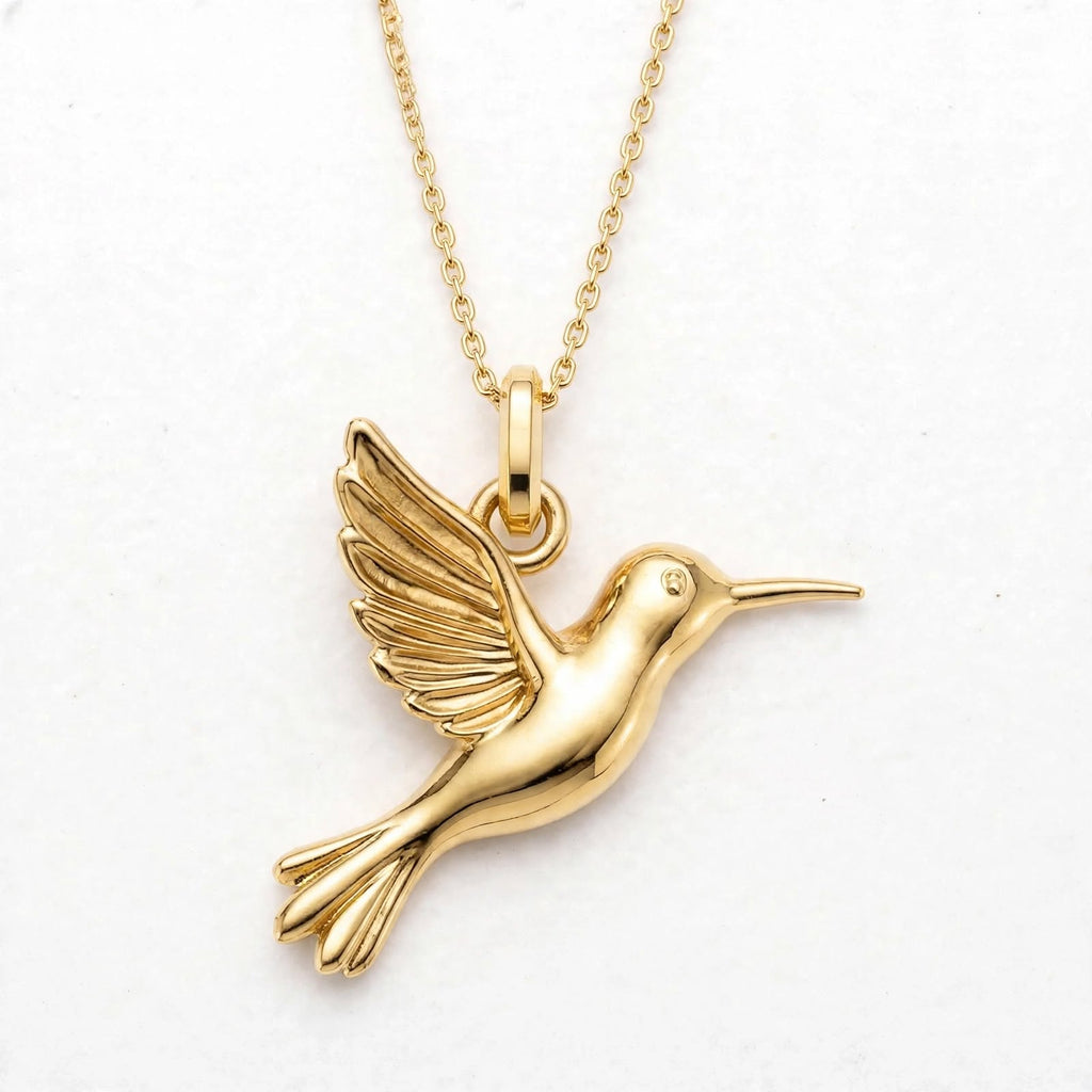 Sinekkuşu Kolye | Fable Serisi | Altın Kaplama 925 Gümüş | Mihu Jewelry