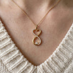 Sonsuzluk Kalp Kolye | Fable Serisi | 925 Gümüş | Mihu Jewelry