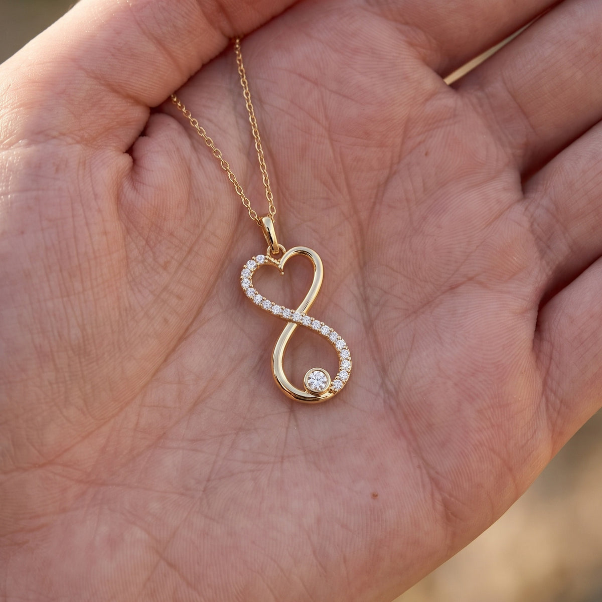 Sonsuzluk Kalp Kolye | Fable Serisi | 925 Gümüş | Mihu Jewelry