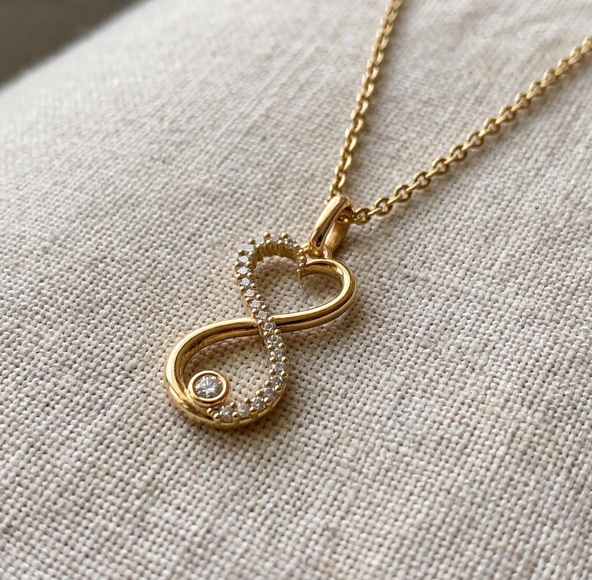 Sonsuzluk Kalp Kolye | Fable Serisi | 925 Gümüş | Mihu Jewelry