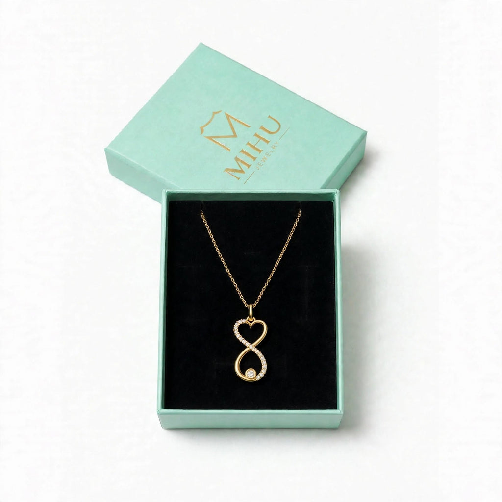 Sonsuzluk Kalp Kolye | Fable Serisi | 925 Gümüş | Mihu Jewelry