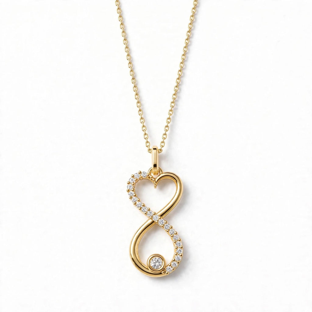Sonsuzluk Kalp Kolye | Fable Serisi | 925 Gümüş | Mihu Jewelry