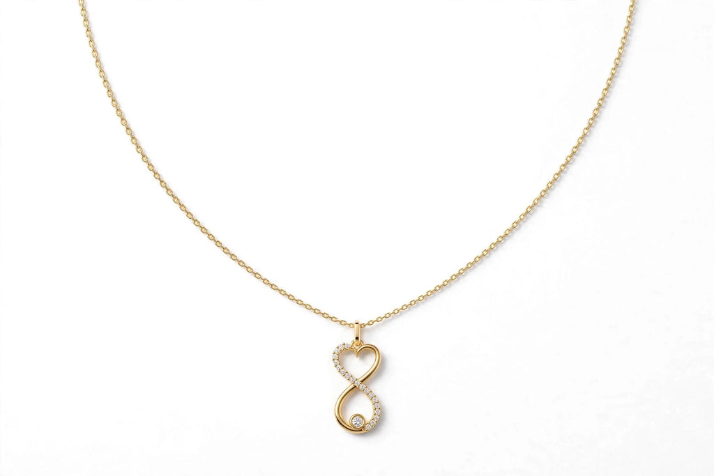 Sonsuzluk Kalp Kolye | Fable Serisi | 925 Gümüş | Mihu Jewelry