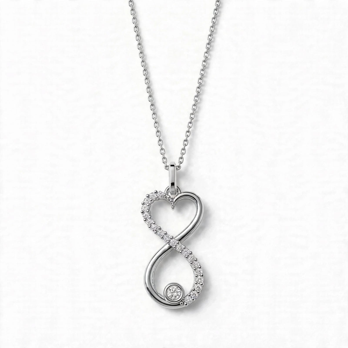 Sonsuzluk Kalp Kolye | Fable Serisi | 925 Gümüş | Mihu Jewelry