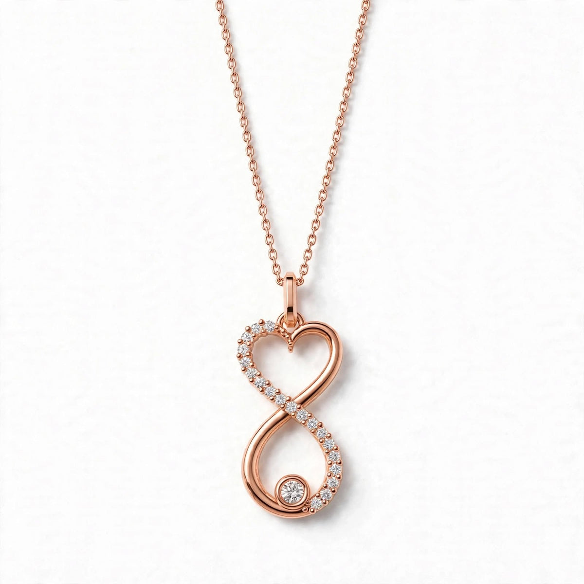 Sonsuzluk Kalp Kolye | Fable Serisi | 925 Gümüş | Mihu Jewelry