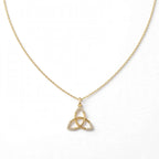 Trinity Düğümü Kolye | Fable Serisi | Altın Kaplama 925 Gümüş | Pavé Zirkon | Mihu Jewelry