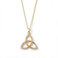 Trinity Düğümü Kolye | Fable Serisi | Altın Kaplama 925 Gümüş | Pavé Zirkon | Mihu Jewelry