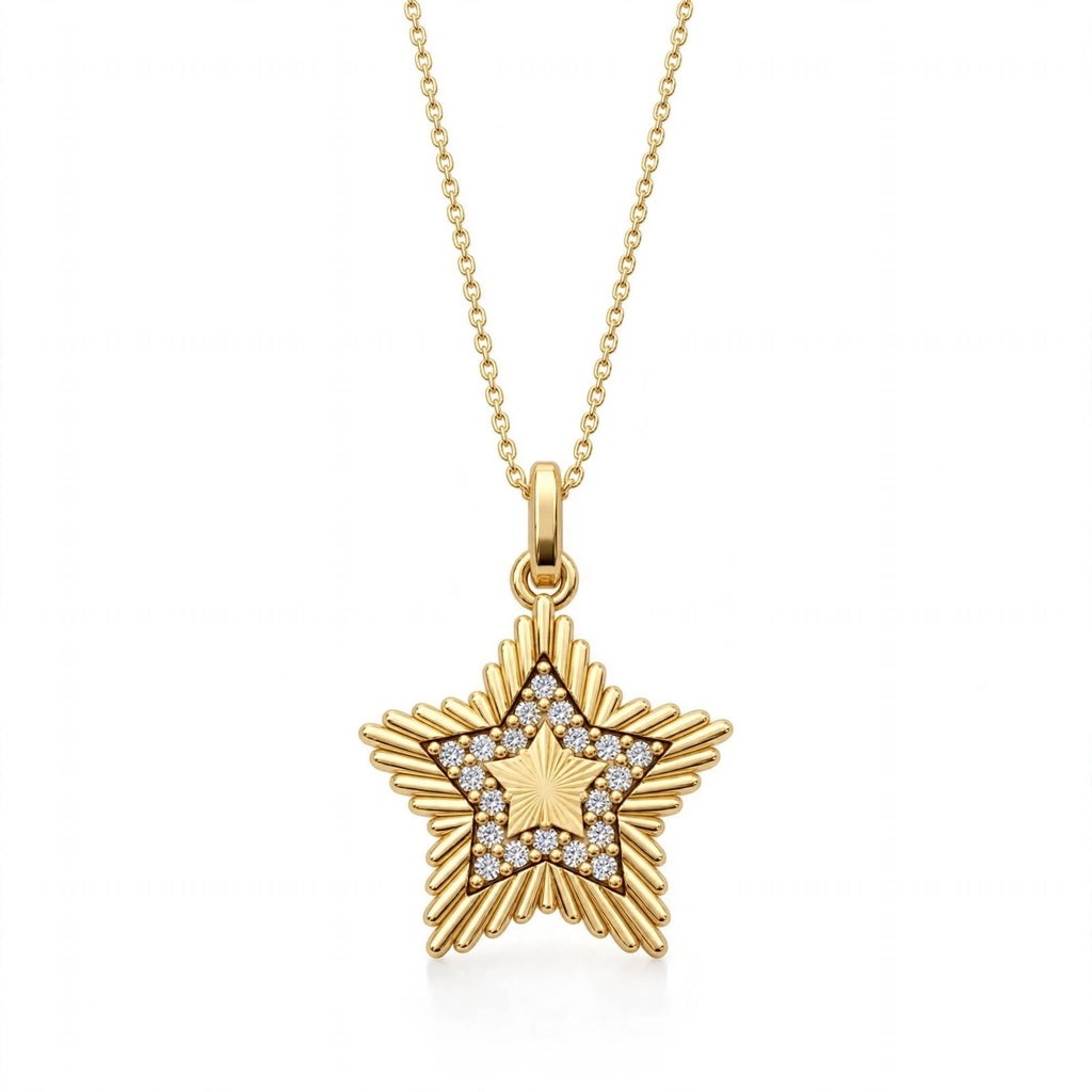 Süpernova Yıldız Kolye | Fable Serisi | 925 Gümüş | Mihu Jewelry