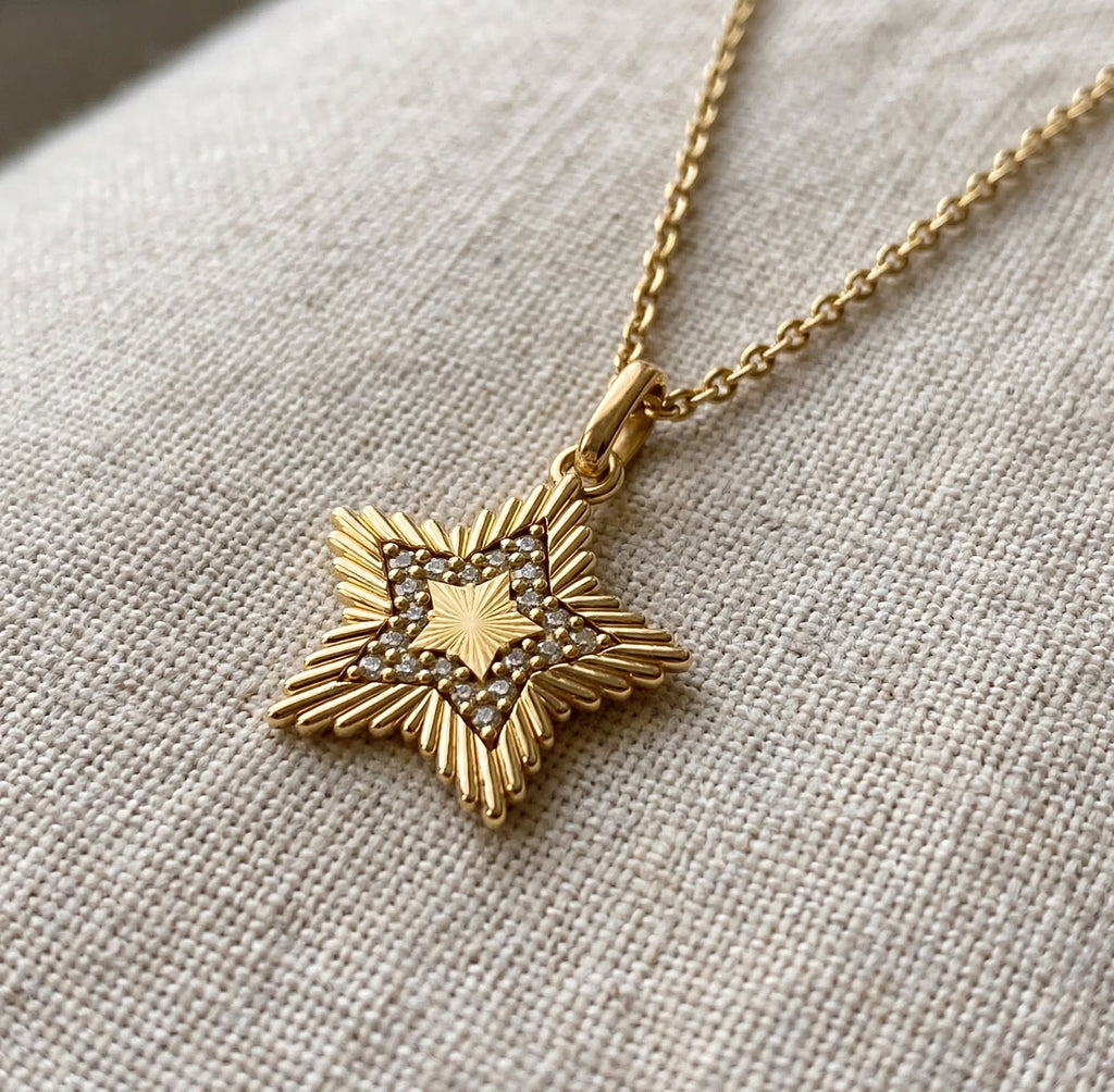 Süpernova Yıldız Kolye | Fable Serisi | 925 Gümüş | Mihu Jewelry