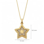 Süpernova Yıldız Kolye | Fable Serisi | 925 Gümüş | Mihu Jewelry
