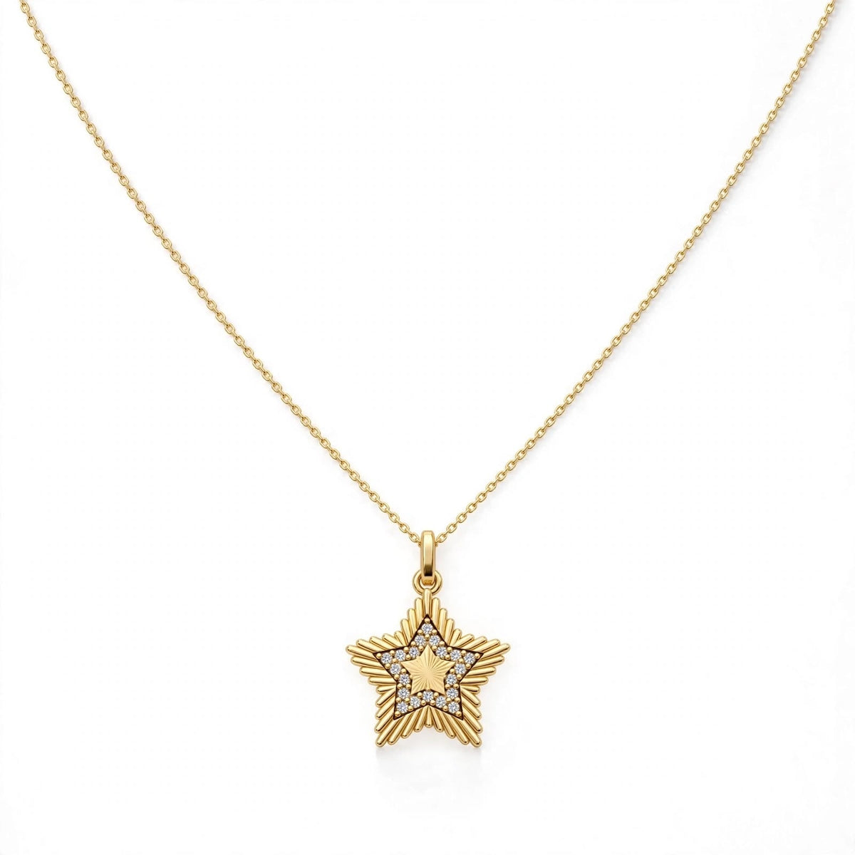 Süpernova Yıldız Kolye | Fable Serisi | 925 Gümüş | Mihu Jewelry