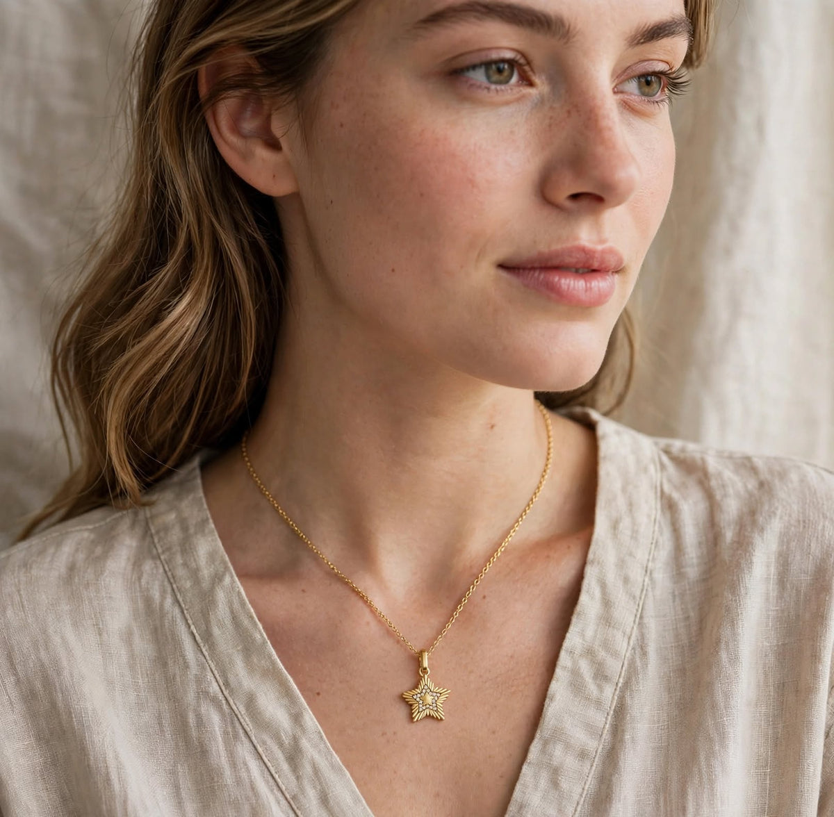 Süpernova Yıldız Kolye | Fable Serisi | 925 Gümüş | Mihu Jewelry