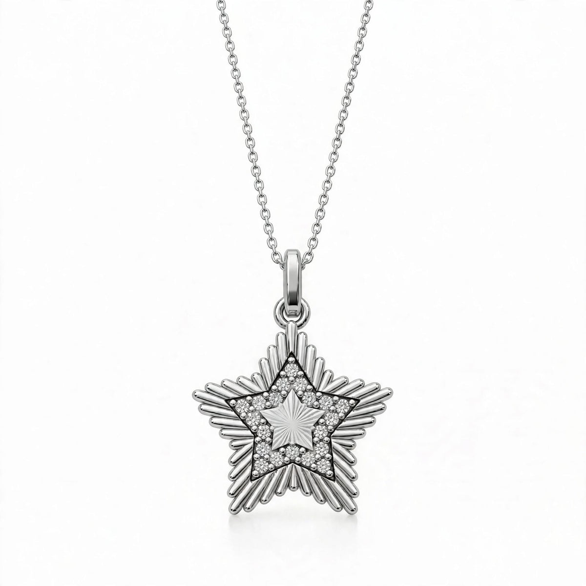 Süpernova Yıldız Kolye | Fable Serisi | 925 Gümüş | Mihu Jewelry