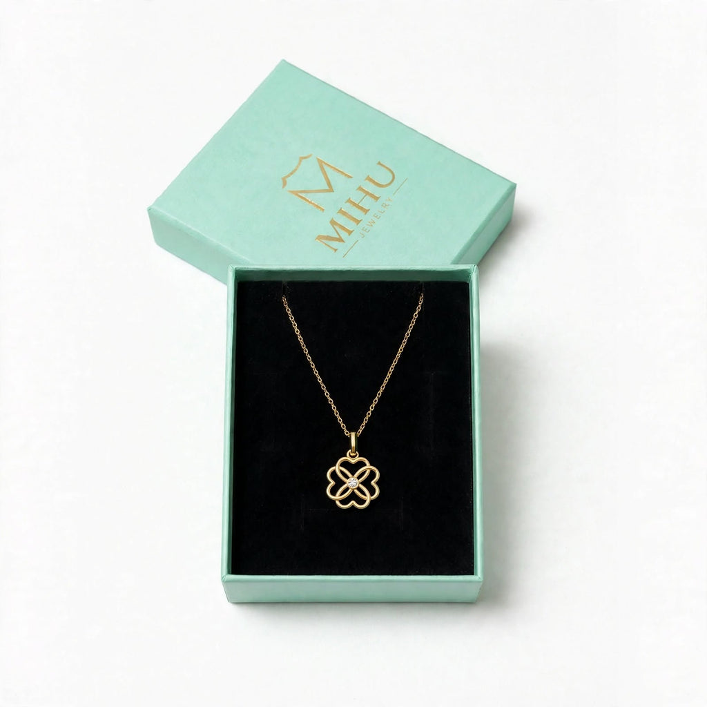 Kalp Yoncası Kolye | Fable Serisi | 925 Gümüş | Mihu Jewelry