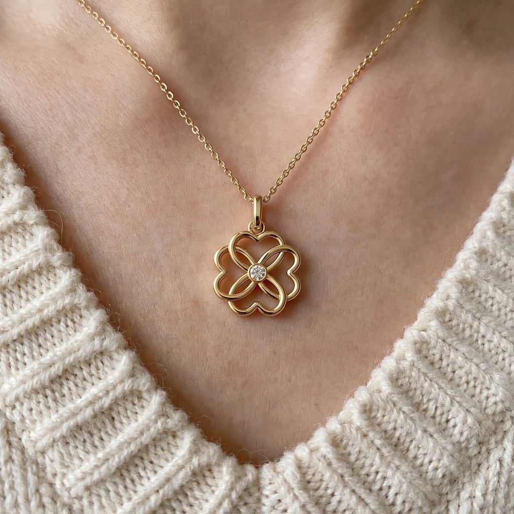 Kalp Yoncası Kolye | Fable Serisi | 925 Gümüş | Mihu Jewelry
