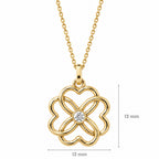 Kalp Yoncası Kolye | Fable Serisi | 925 Gümüş | Mihu Jewelry