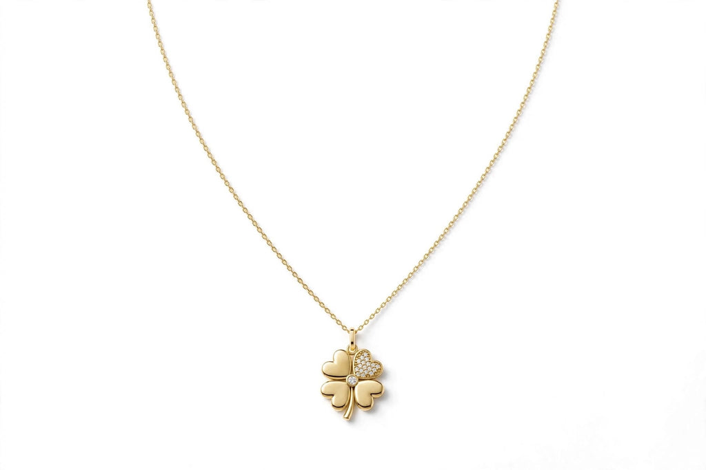 Yonca Kolye | Fable Serisi | Altın Kaplama 925 Gümüş | Mihu Jewelry