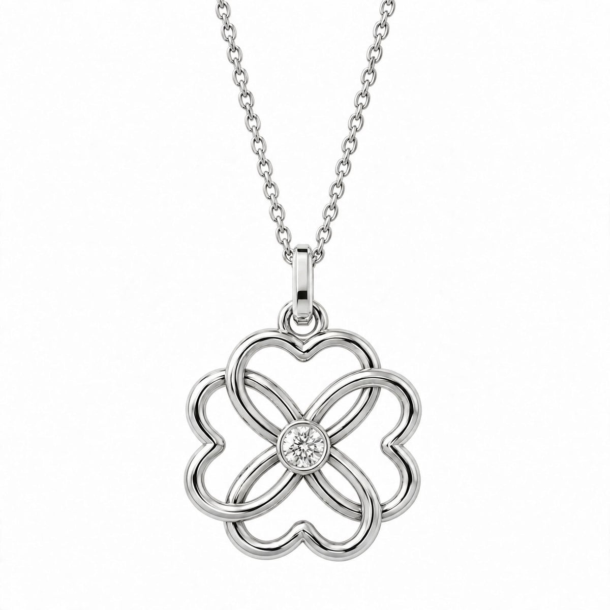 Kalp Yoncası Kolye | Fable Serisi | 925 Gümüş | Mihu Jewelry