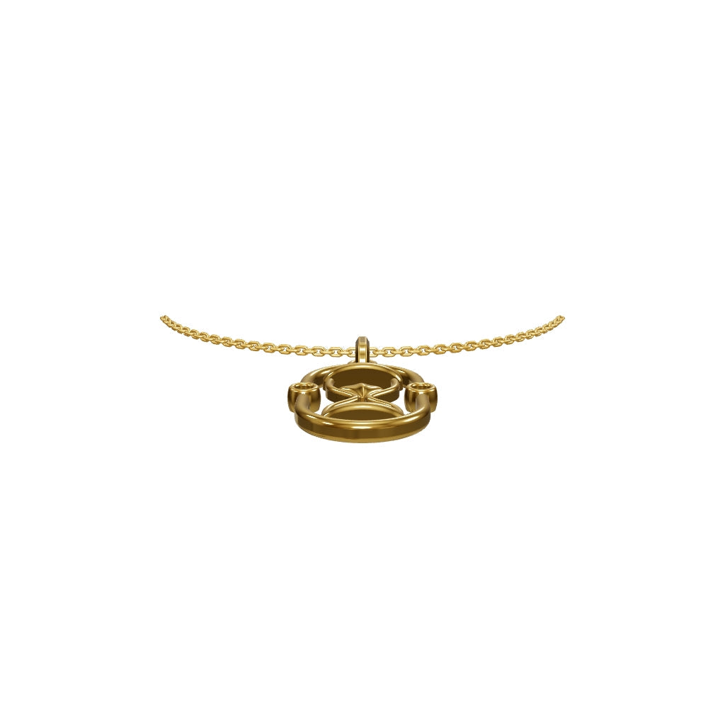 ESTJ Kum Saati Kolye | Altın Kaplama 925 Gümüş | Mihu Jewelry