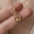 ESTJ Kum Saati Kolye | Altın Kaplama 925 Gümüş | Mihu Jewelry