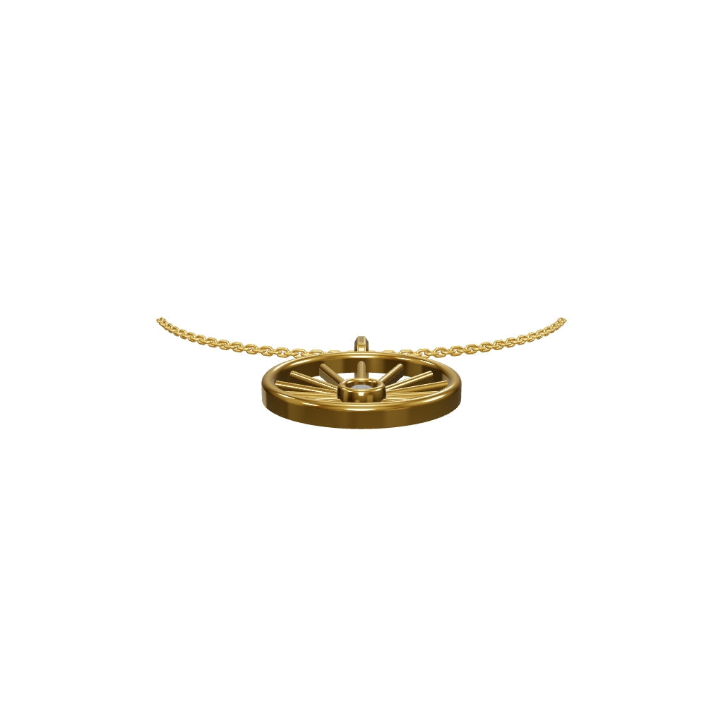 Güneş Madalyon Kolye | Fable Serisi | Altın Kaplama 925 Gümüş | Mihu Jewelry